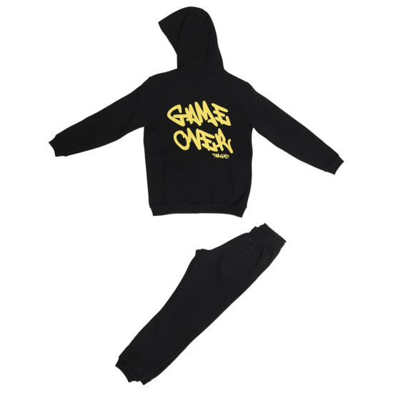 Target Παιδικές φόρμες σετ Back Print Hoodie & Cuffed Fleece Pants ''Game Over''